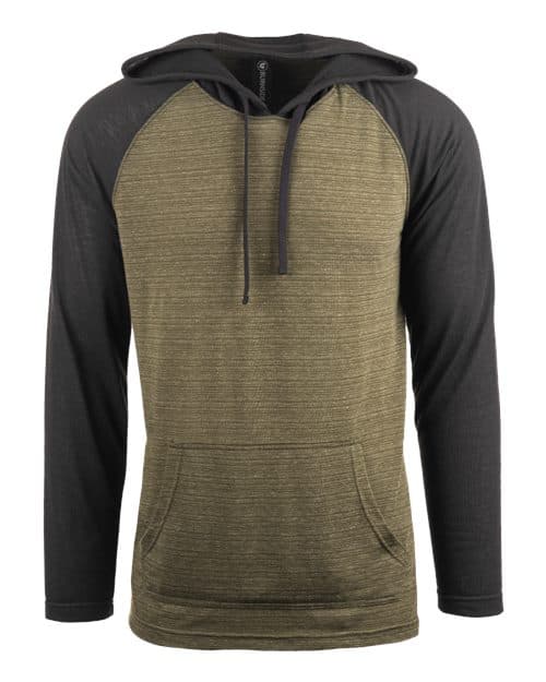 Unisex Yarn-Dyed Hooded Raglan T-Shirt
