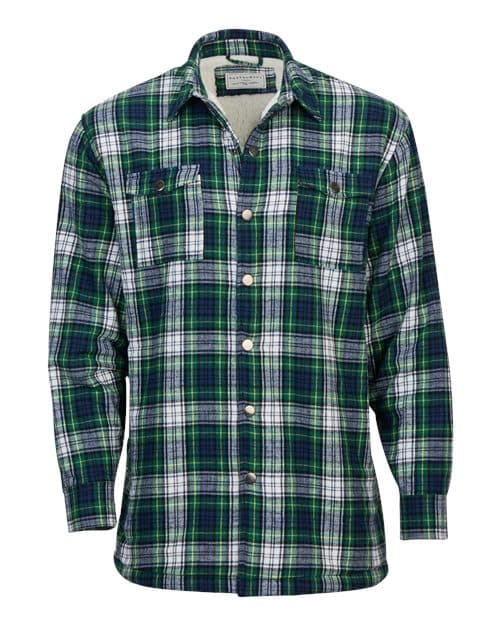 Men's Flannel Sherpa Workshirt Jacket